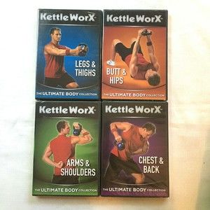 Kettle WorX The Ultimate Body Collection 4 DVDs Workout Finess Exercise SEALED